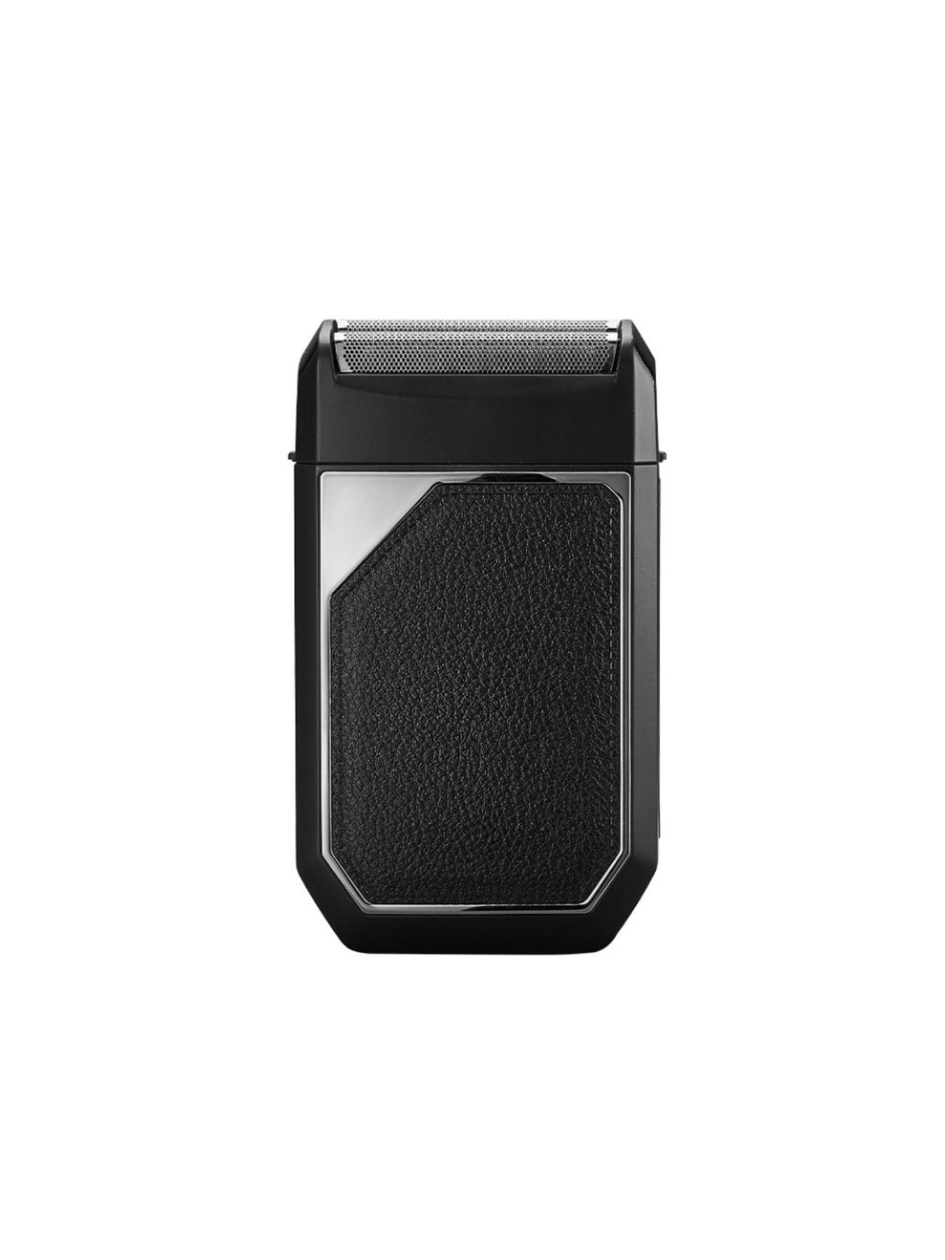 Silver portable electric foil shaver by Trendsi with a compact design and foil head for close shaving.