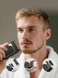 Silver portable electric foil shaver by Trendsi with one-size design, compact and suitable for quick grooming.