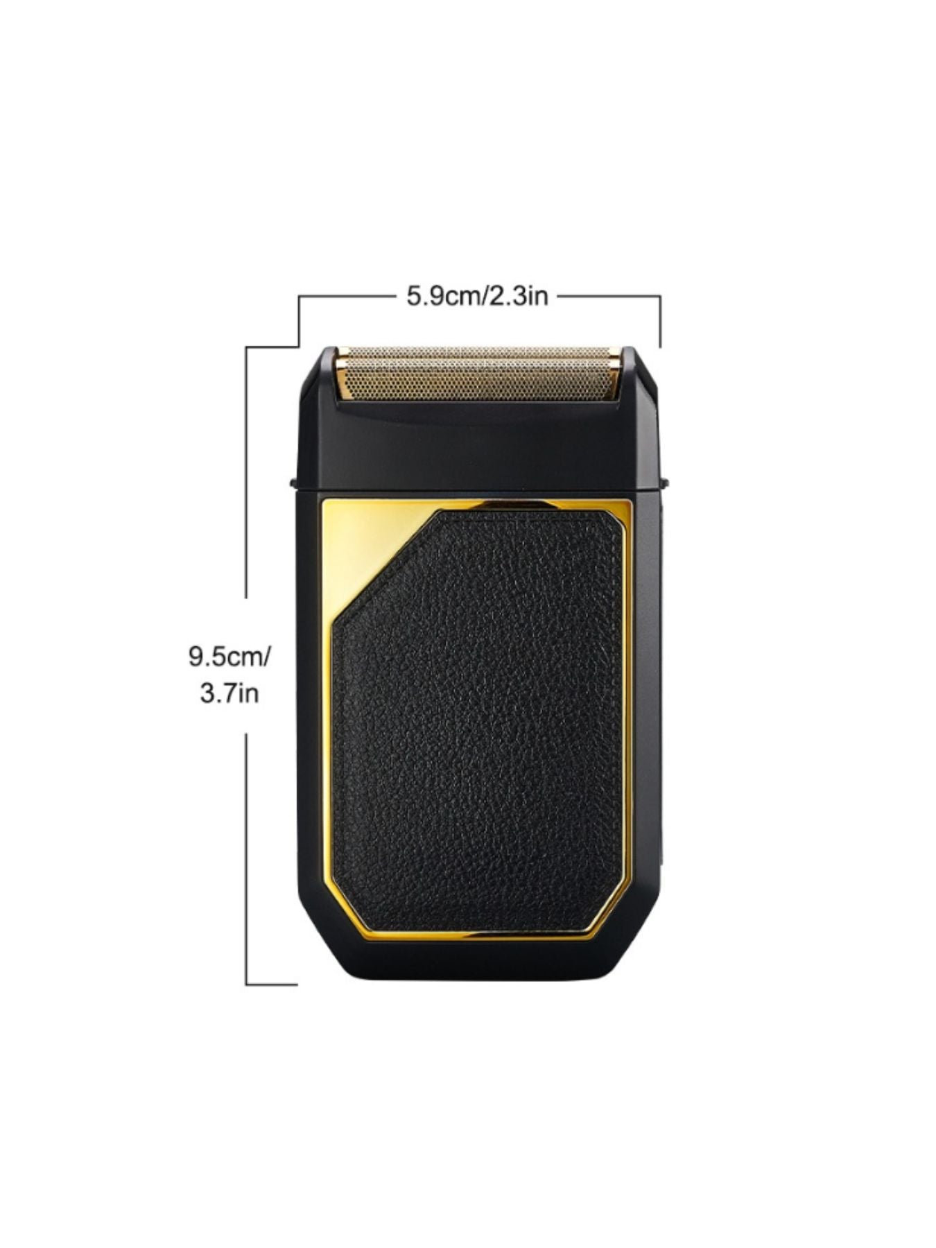 Silver portable electric foil shaver by Trendsi with one-size design, compact and suitable for on-the-go grooming.