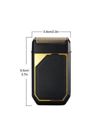 Silver portable electric foil shaver by Trendsi with one-size design, compact and suitable for on-the-go grooming.