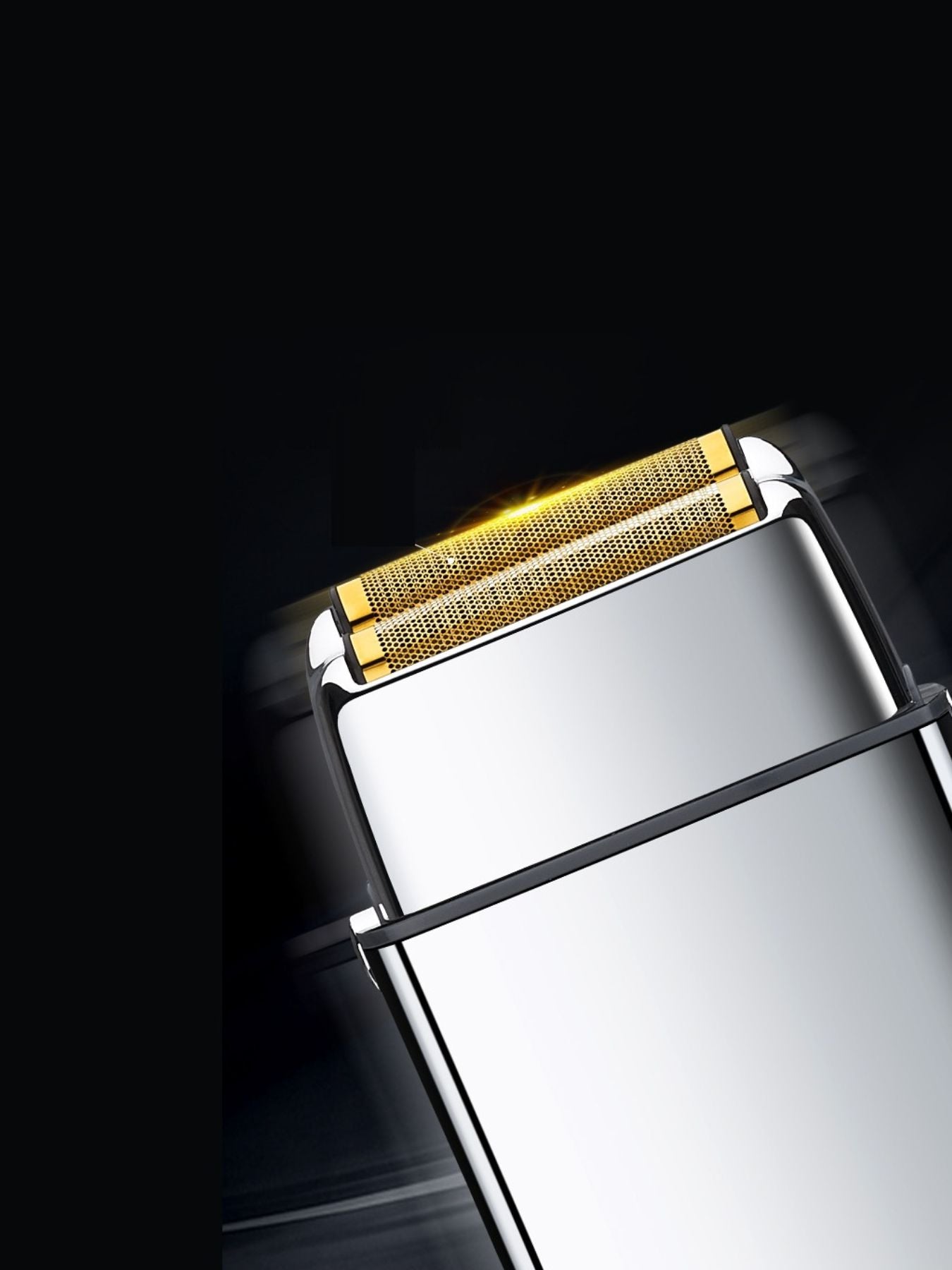 Silver portable mini foil shaver by Trendsi, compact and lightweight for convenient facial hair grooming on the go.