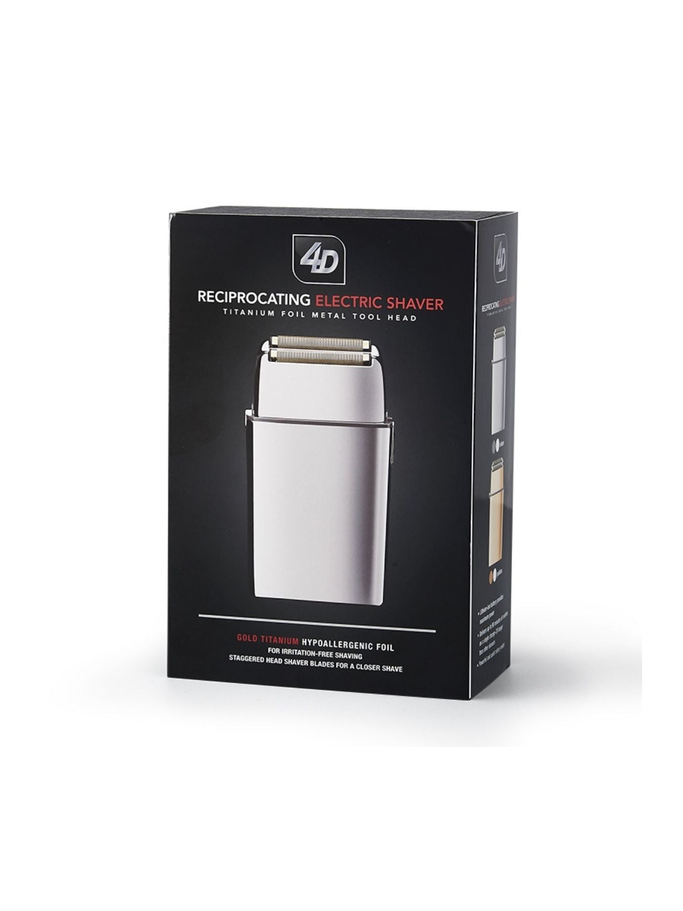 Silver portable mini foil shaver by Trendsi with a compact design for easy grooming on the go.