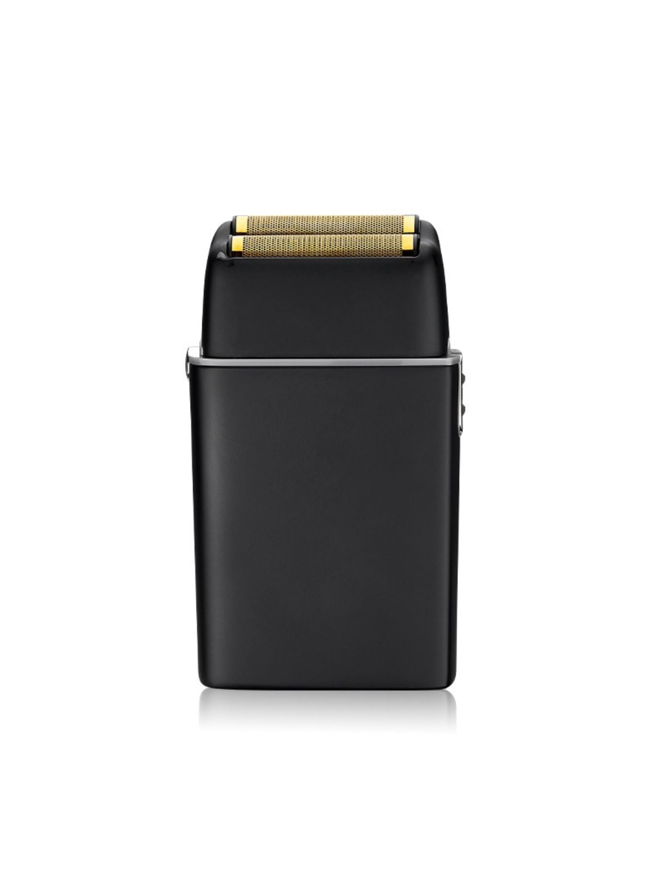 Silver portable mini foil shaver by Trendsi, compact and lightweight for convenient facial hair grooming.