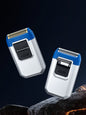 Silver Trendsi portable mini shaver with compact design, ideal for quick grooming on the go.