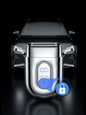 Silver portable mini shaver with LED display from Trendsi, compact design for easy grooming on the go.
