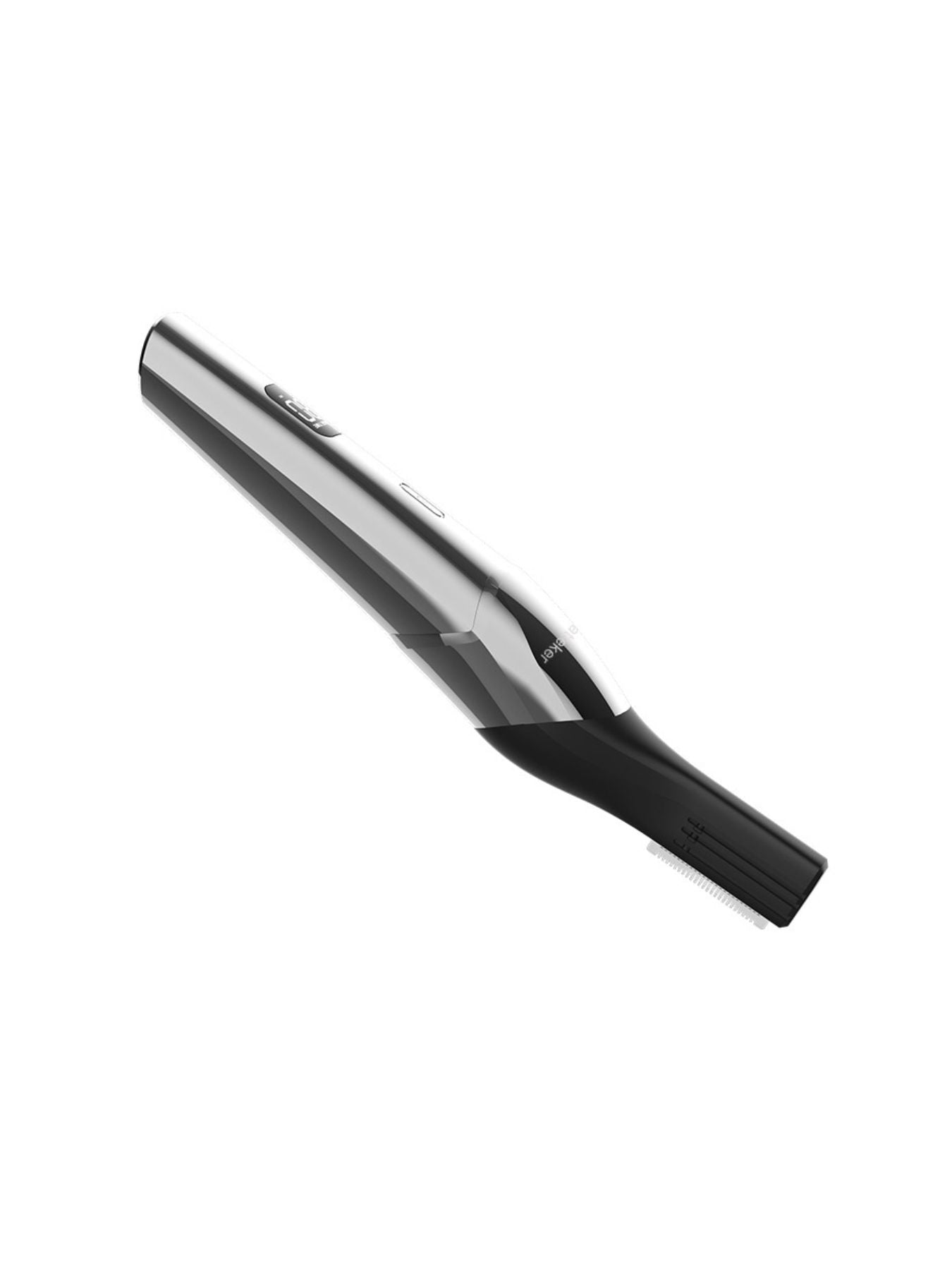 Silver cordless hair clipper trimmer by Trendsi with a sleek design and ergonomic handle, ideal for precise hair cutting.