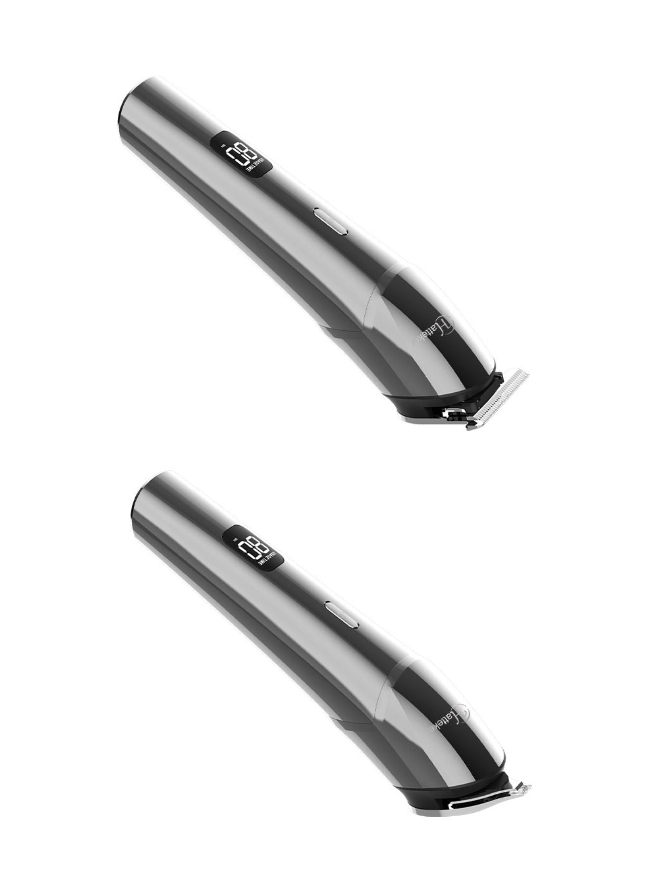 Silver Trendsi cordless hair clipper and trimmer with ergonomic design, ideal for precise hair cutting and grooming.