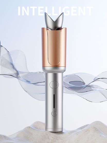 Silver Trendsi fast heating curling iron with a sleek design, perfect for creating smooth, bouncy curls.