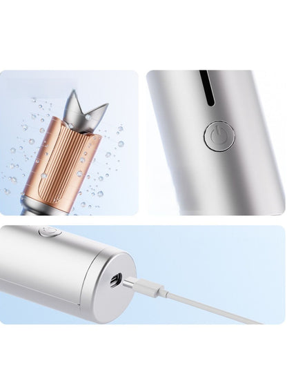 Silver Trendsi fast heating curling iron with a sleek handle and metal barrel for quick, effortless curling.