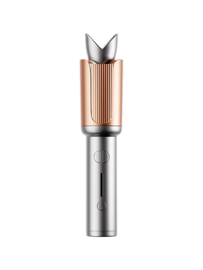Silver fast heating curling iron from Trendsi with a sleek design, perfect for creating curly hairstyles.