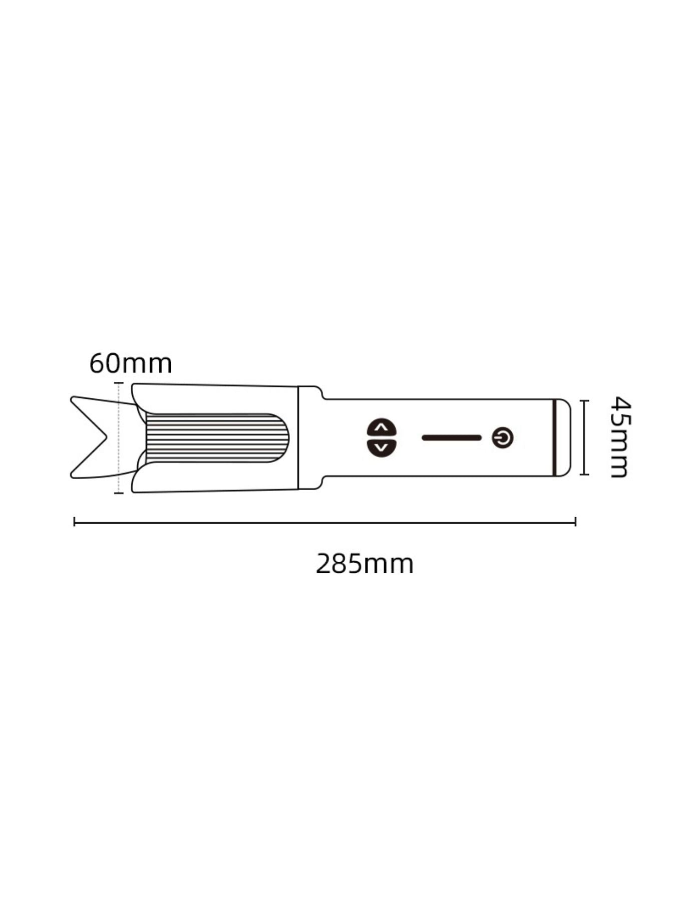 Silver Trendsi fast heating curling iron with a sleek design, perfect for creating stylish curls and waves.
