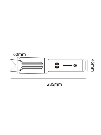 Silver Trendsi fast heating curling iron with a sleek design, perfect for creating stylish curls and waves.