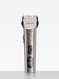 Silver Trendsi hair clipper with LED display and adjustable blades, showing a sleek, modern design for precise hair trimming.