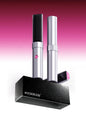 Silver portable heated straightening comb by Trendsi with a sleek design, ideal for quick hair styling on the go.