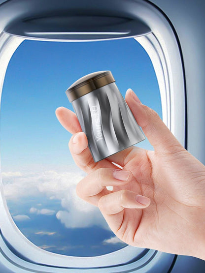 Silver portable mini electric shaver by Trendsi, compact design for convenient face and body grooming.