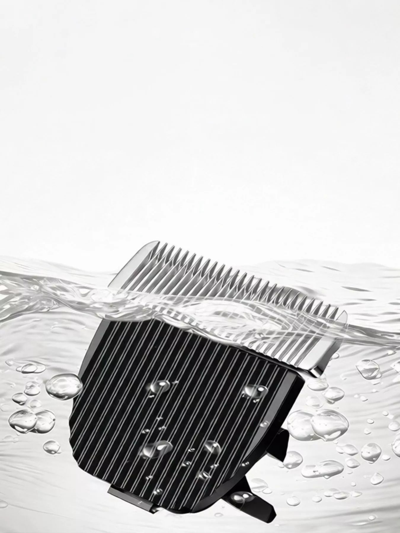 Rechargeable silver hair clipper by Trendsi with adjustable blades and ergonomic design for easy styling.