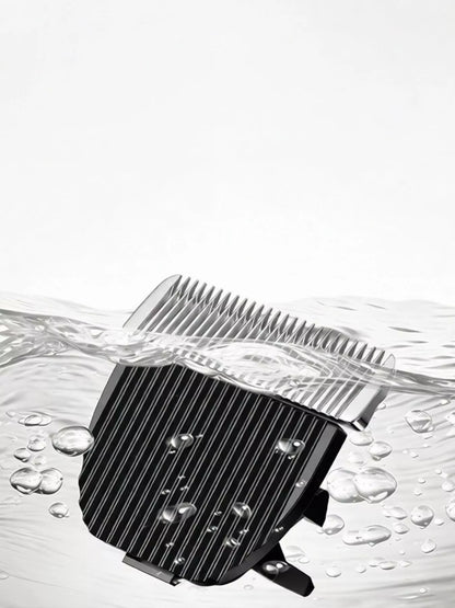 Rechargeable silver hair clipper by Trendsi with adjustable blades and ergonomic design for easy styling.