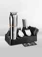 Silver rechargeable hair clipper from Trendsi with a sleek design and adjustable blades for easy haircutting.