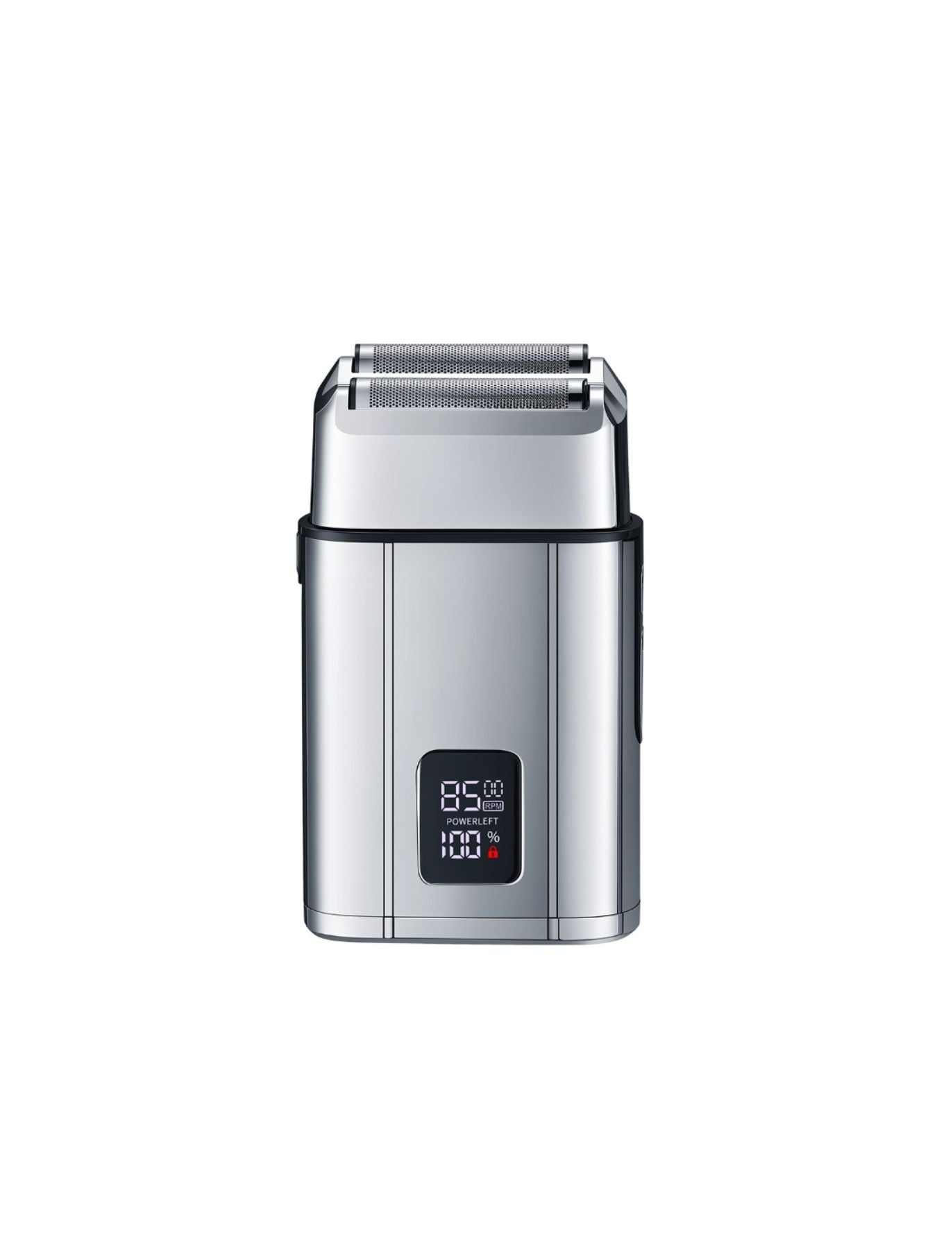 Silver waterproof electric shaver by Trendsi with a sleek design, suitable for wet and dry shaving.