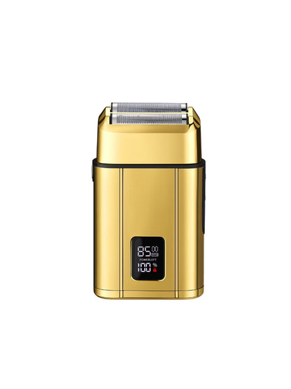 Silver waterproof electric shaver by Trendsi with a sleek design, suitable for wet and dry shaving.