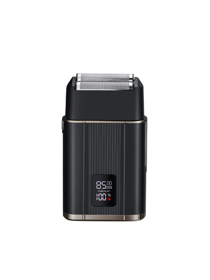 Silver waterproof electric shaver by Trendsi with a sleek design, suitable for wet and dry shaving.