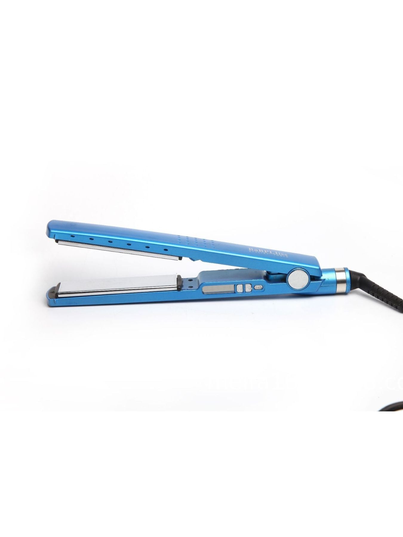 Sky blue ceramic hair straightener by Trendsi with European plug, featuring sleek design and ceramic plates for smooth styling.