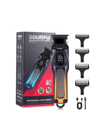 Sky blue cordless hair clipper by Trendsi, showing the sleek ergonomic design and adjustable blades for easy haircutting.