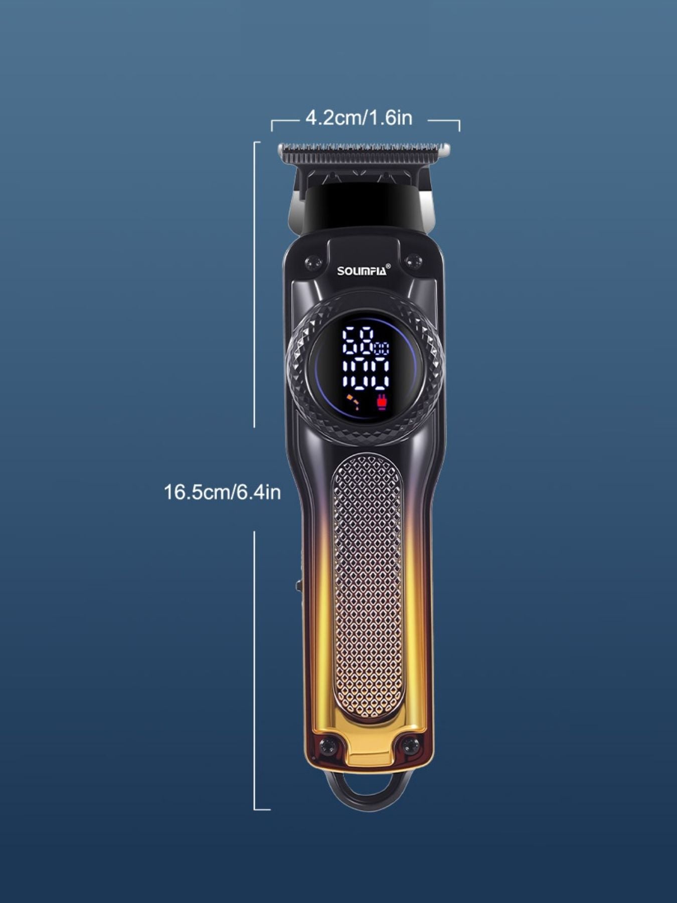 Sky blue cordless hair clipper from Trendsi, showcasing a sleek, ergonomic design for easy hairstyling and trimming.