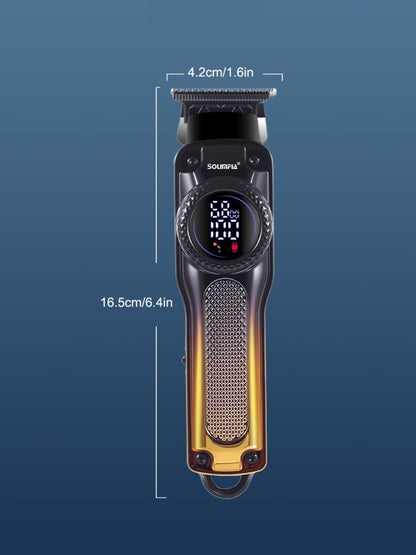 Sky blue cordless hair clipper from Trendsi, showcasing a sleek, ergonomic design for easy hairstyling and trimming.