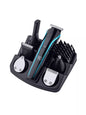 Sky blue cordless rechargeable hair clipper by Trendsi with a sleek design and adjustable blades for easy hair trimming.