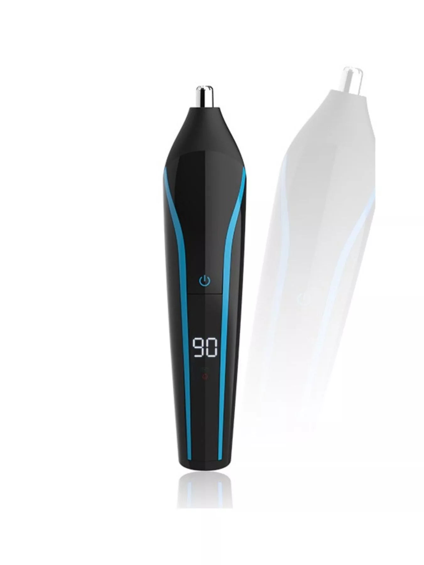 Sky blue cordless rechargeable hair clipper by Trendsi, featuring a sleek design and adjustable blades for precise hair cutting.