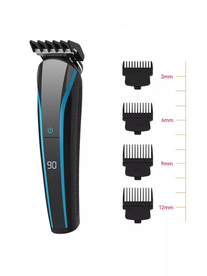 Sky-blue cordless rechargeable hair clipper by Trendsi with ergonomic design for easy, precise hair trimming.