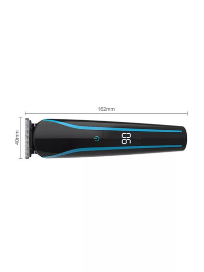 Sky blue cordless rechargeable hair clipper by Trendsi with ergonomic design and adjustable blades for precise trimming.