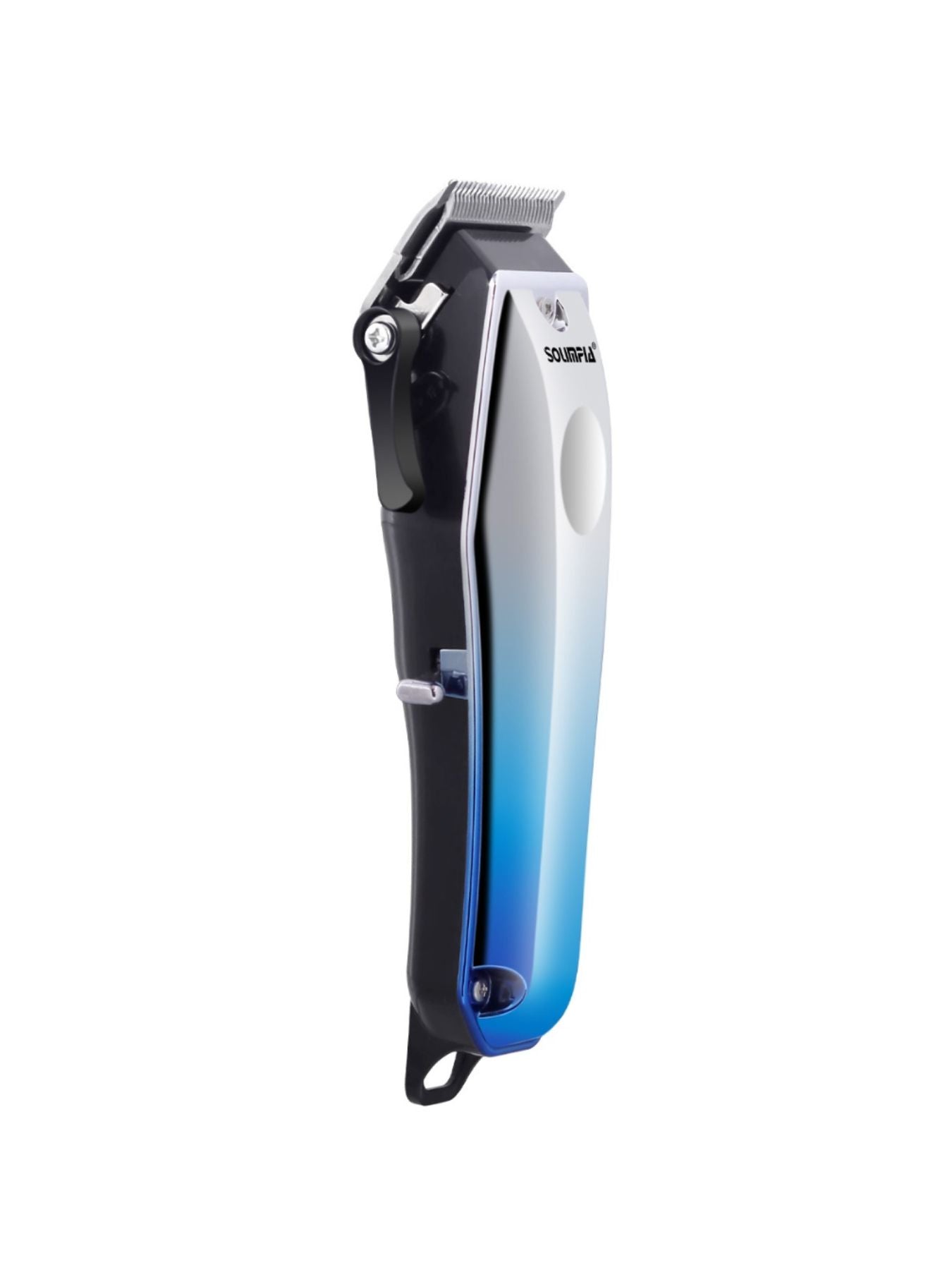 Sky blue Trendsi electric hair clipper with adjustable blades and ergonomic design for versatile grooming.