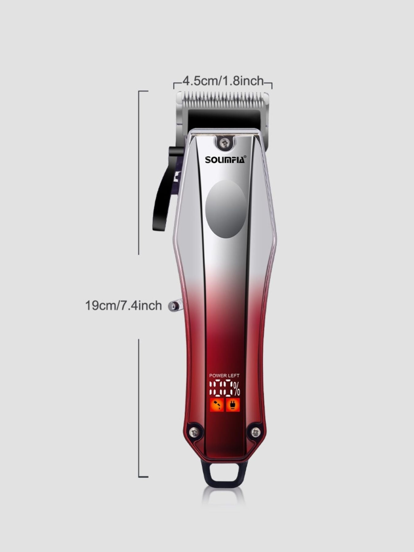 Sky blue electric hair clipper by Trendsi with adjustable blades, suitable for precise hair trimming and grooming.