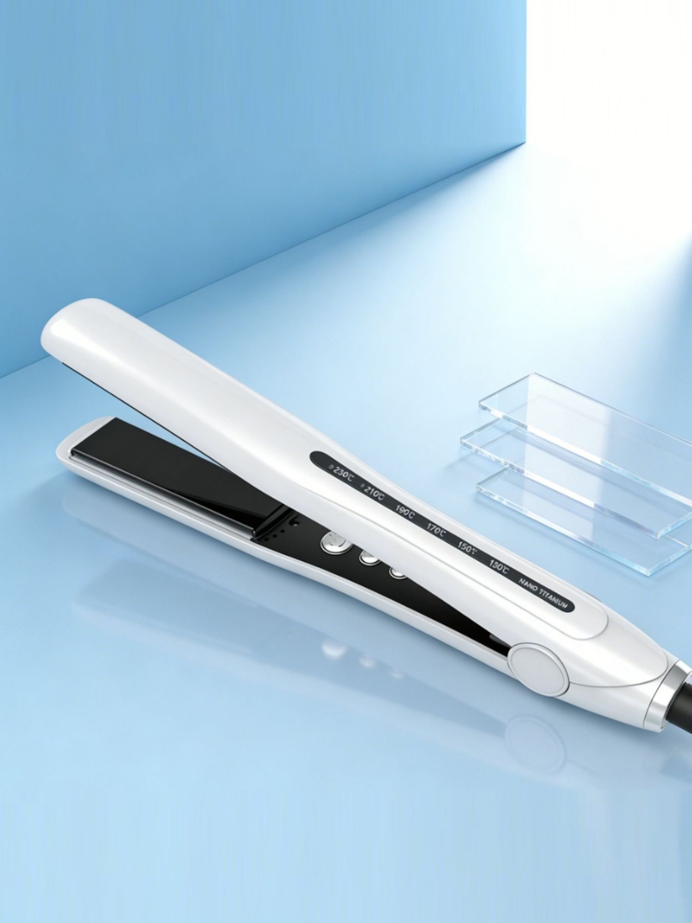Trendsi fast heating hair straightener with North American plug, sleek design for quick, smooth styling of hair.