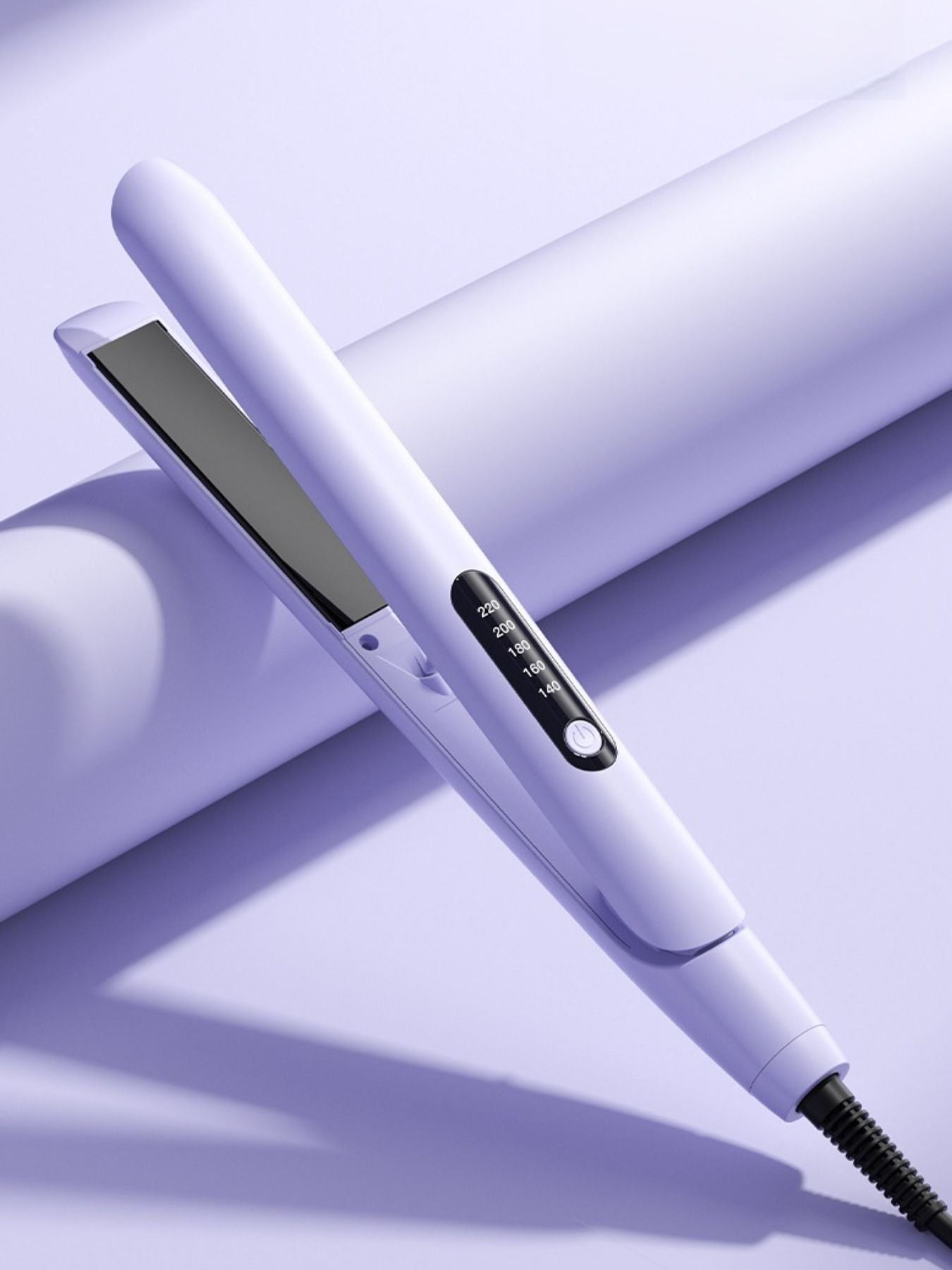 Cordless adjustable temperature hair straightener by Trendsi with European plug, compact and lightweight for easy styling.