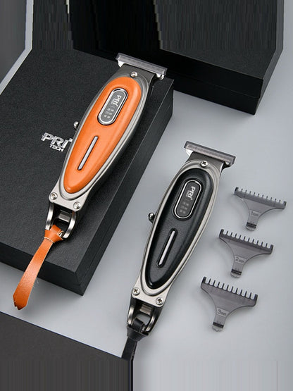 Cordless hair clipper with LED display by Trendsi, showing adjustable blades and ergonomic design for precise grooming.