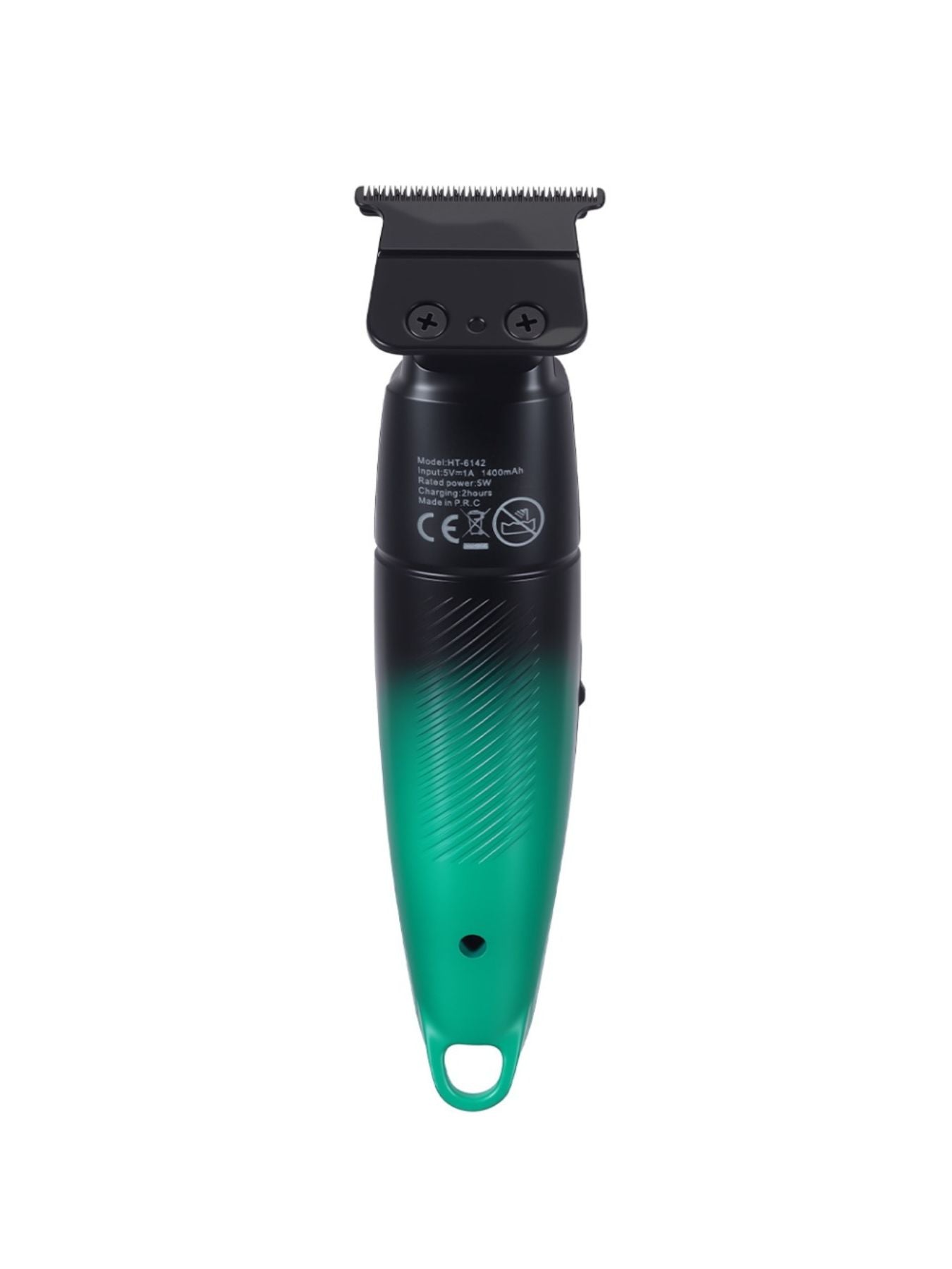 Teal cordless hair clipper from Trendsi with LED display, ergonomic design, and adjustable blades for precise grooming.