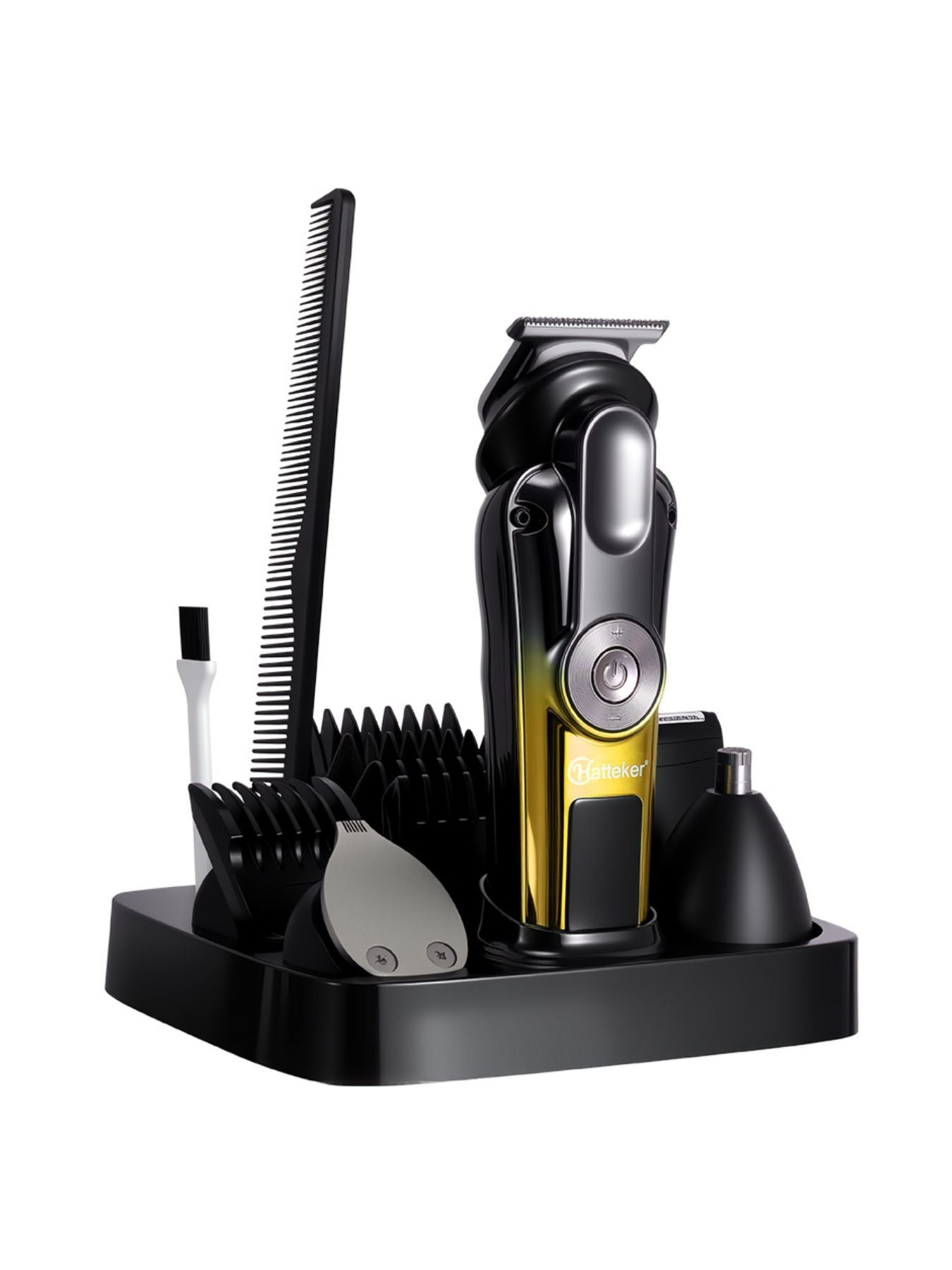 Teal cordless hair clipper with LED display and ergonomic design, branded Trendsi, suitable for precise grooming.