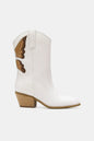 White Beast Fashion butterfly cut detail point toe boots with sleek design and stylish silhouette, perfect for trendy outfits.