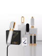 Trendsi 5-in-1 Interchangeable Hot Air Brush with European plug, showing various brush attachments for styling hair.