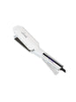 White Trendsi adjustable temperature hair straightener with European plug, ceramic plates for sleek styling and heat control.