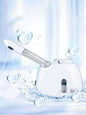 White Trendsi facial steamer deep cleansing beauty device with European plug, used for facial hydration and skin pore cleansing.