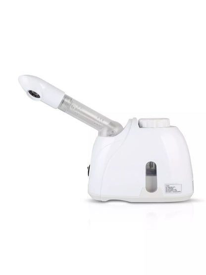 White Trendsi facial steamer deep cleansing beauty device with European plug for skincare and pore cleansing.