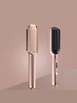 White Trendsi ceramic straightening comb with European plug, fast heating for smooth, sleek hair styling.