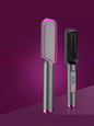 White Trendsi ceramic straightening comb with European plug, fast heating for smooth, straight hair styling.