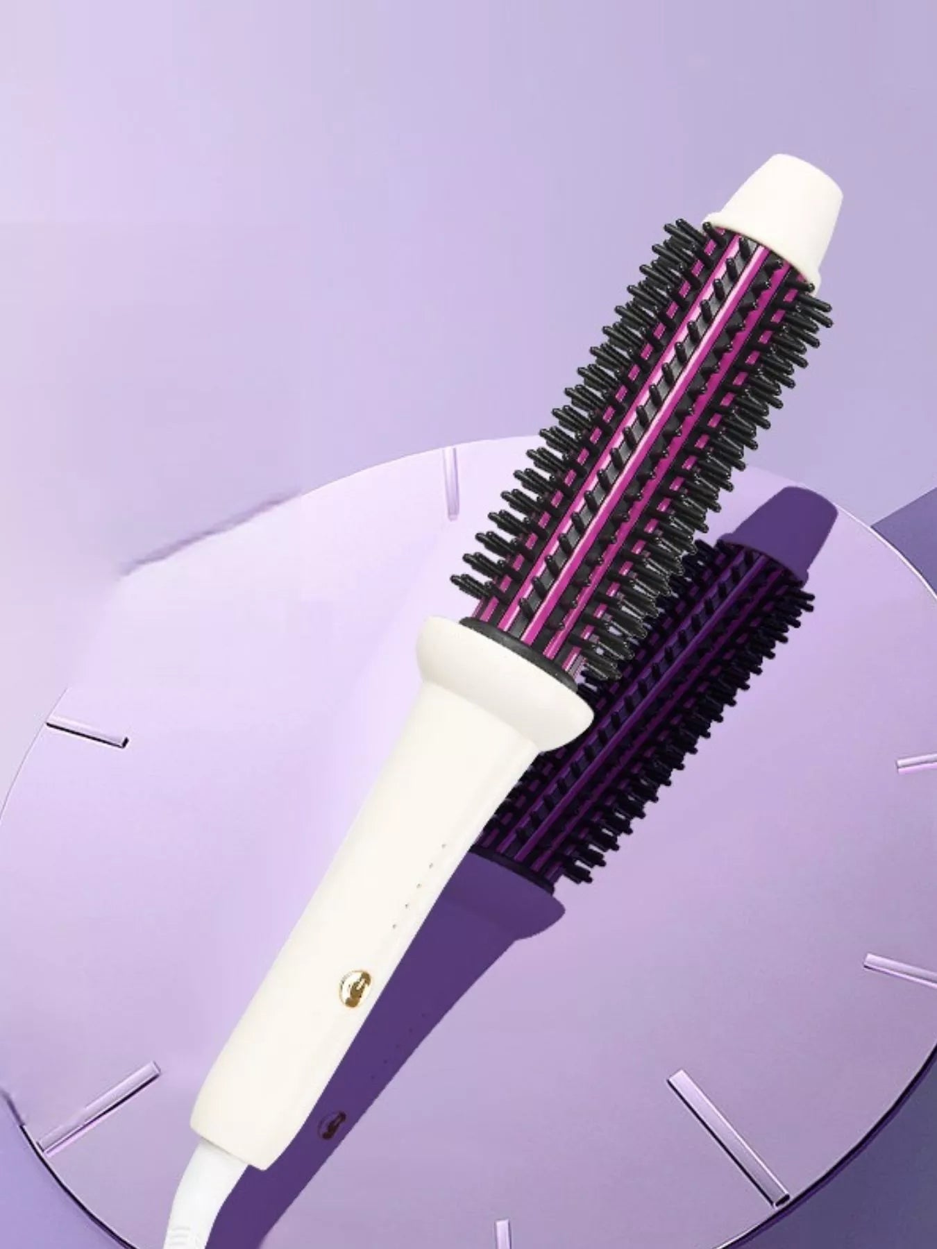 White European plug fast heating curling iron from Trendsi with a sleek design and adjustable temperature for styling.
