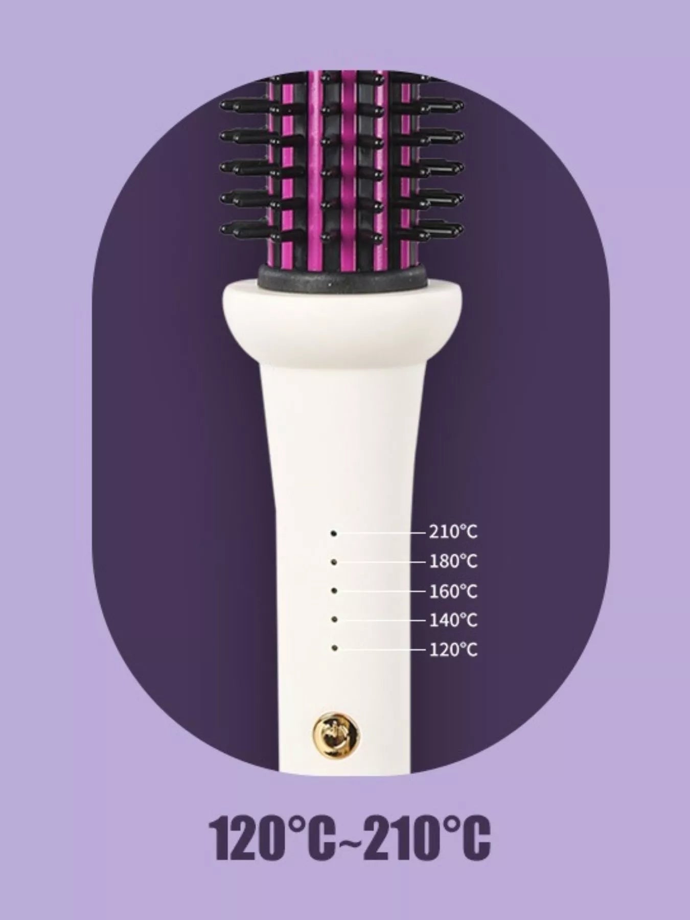 White European plug fast heating curling iron from Trendsi with a sleek design for quick styling and curling.