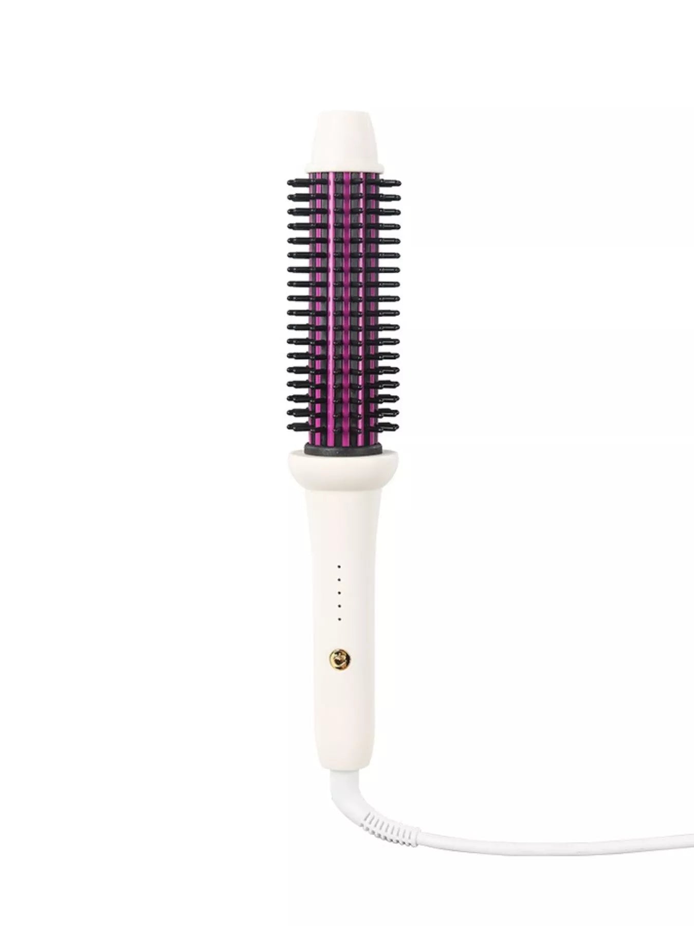White Trendsi fast heating curling iron with European plug, showcasing a sleek design for easy styling and curling hair.